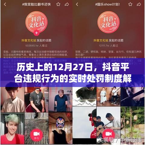 抖音平台违规行为处罚制度解析，历史日期下的实时监管策略