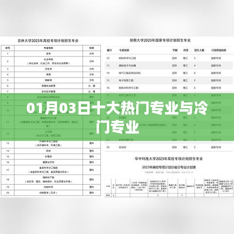 01月03日专业热门与冷门盘点