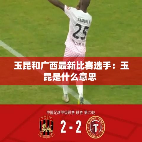 玉昆和广西最新比赛选手：玉昆是什么意思 