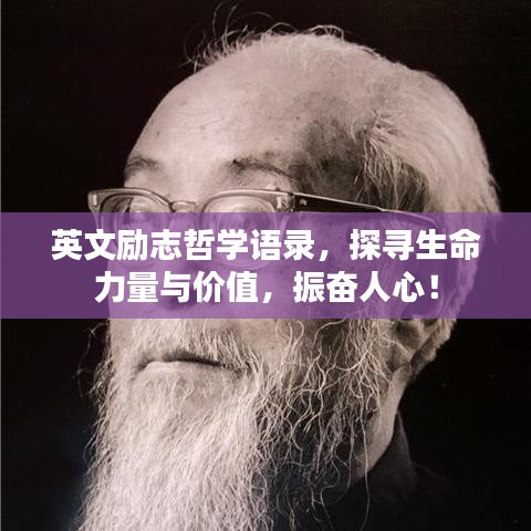 英文励志哲学语录，探寻生命力量与价值，振奋人心！