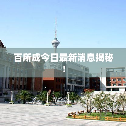 百所成今日最新消息揭秘！