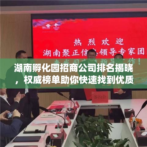 湖南孵化园招商公司排名揭晓，权威榜单助你快速找到优质合作伙伴！