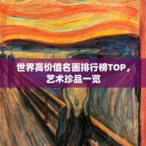 世界高价值名画排行榜TOP，艺术珍品一览