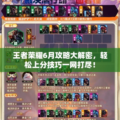 王者荣耀6月攻略大解密，轻松上分技巧一网打尽！