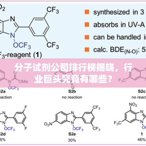 分子试剂公司排行榜揭晓，行业巨头究竟有哪些？