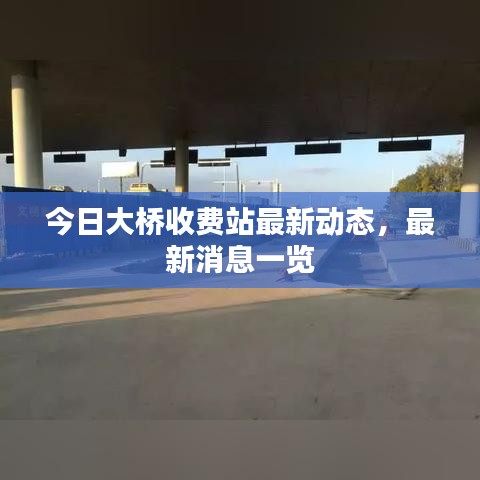 今日大桥收费站最新动态，最新消息一览