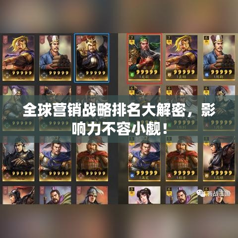 全球营销战略排名大解密，影响力不容小觑！