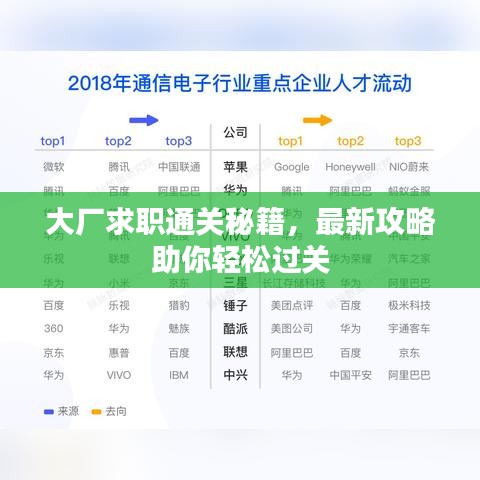 大厂求职通关秘籍，最新攻略助你轻松过关