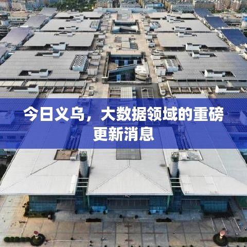 今日义乌，大数据领域的重磅更新消息