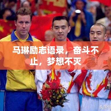 马琳励志语录，奋斗不止，梦想不灭