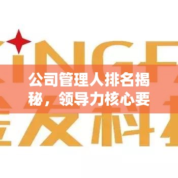 公司管理人排名揭秘，领导力核心要素探究