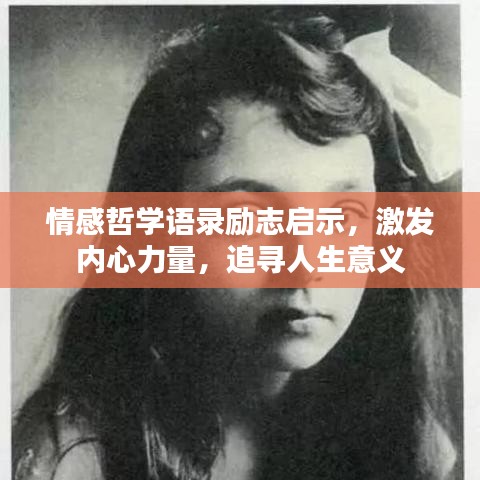 情感哲学语录励志启示，激发内心力量，追寻人生意义