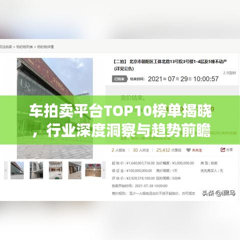 车拍卖平台TOP10榜单揭晓，行业深度洞察与趋势前瞻