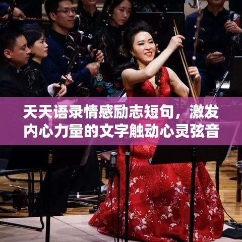 天天语录情感励志短句，激发内心力量的文字触动心灵弦音