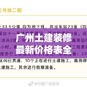 广州土建装修最新价格表全解析，了解行情，避免被坑！