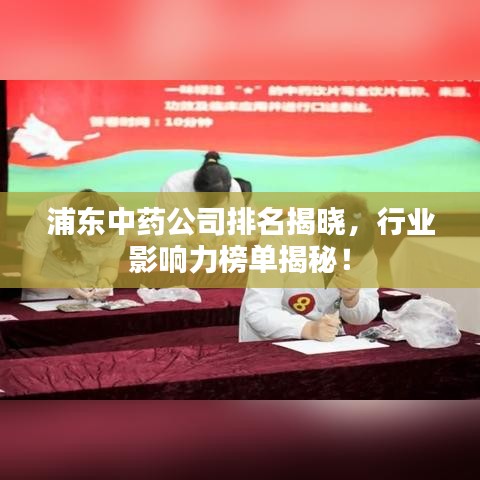 浦东中药公司排名揭晓，行业影响力榜单揭秘！