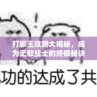 打邪王攻略大揭秘，成为无敌战士的终极秘诀
