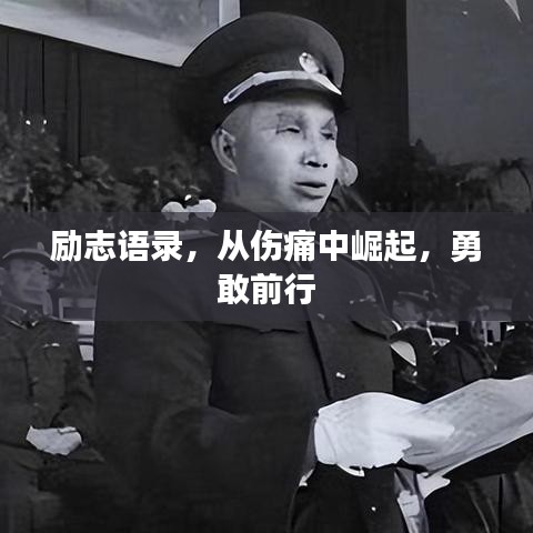 励志语录，从伤痛中崛起，勇敢前行